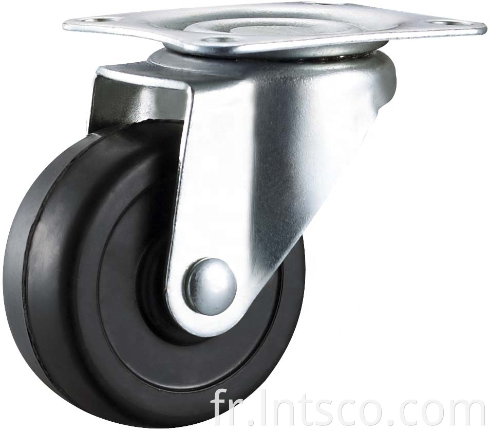 Light Duty Rubber Swivel Casters